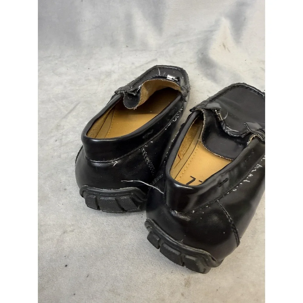 Mario Lopez Shoes Boys Size 4 Black Loafer‎ Dress Slip On Synthetic JUDE-055